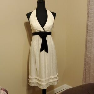 Laundry by Shelli Segal Silk Halter Dress